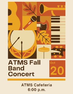 ATMS Band Concert Flyer